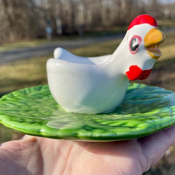 Dining Vintage Ceramic Chicken Egg Cup Holder Poshmark